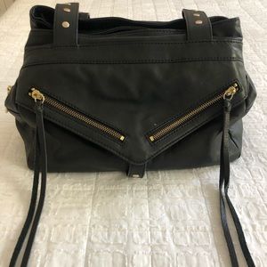 Botkier Trigger black leather satchel